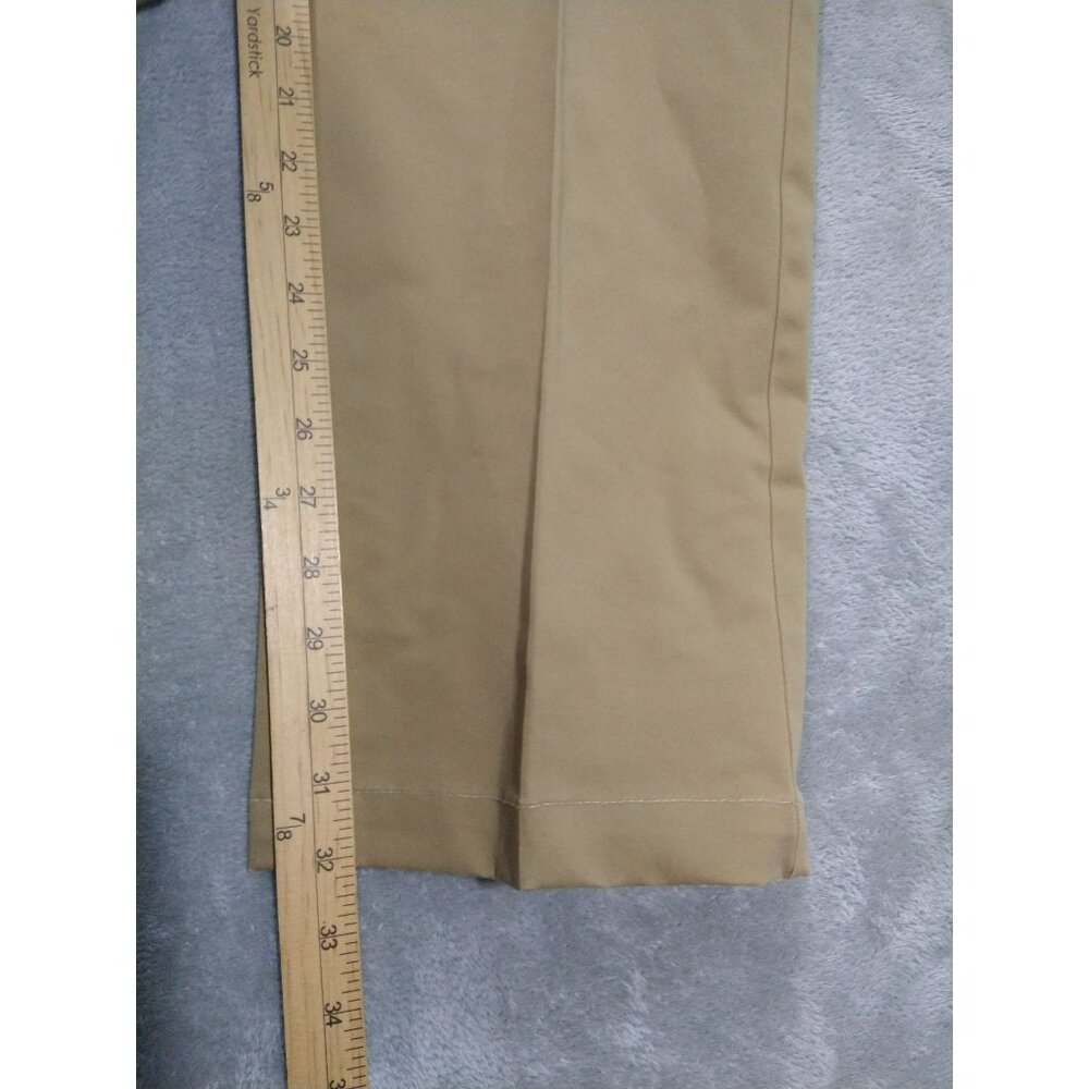 Orvis Pants Mens 36 x 32 Beige Chino Flat Front Mid Rise Cotton Casual Preppy - Picture 5 of 9